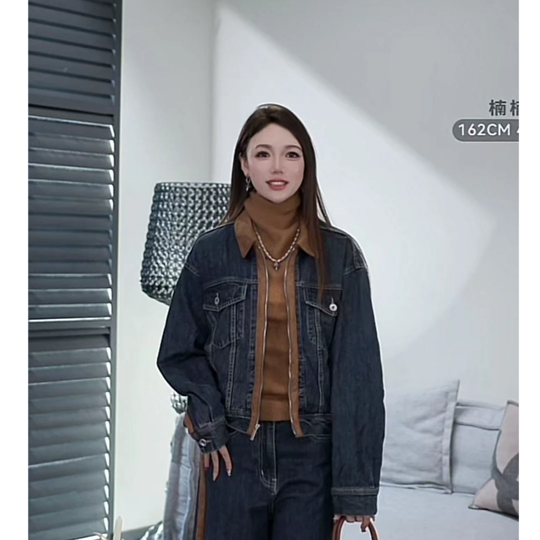 i-EAST 风中有诗~时尚设计师款牛仔外套-5C  WT10271