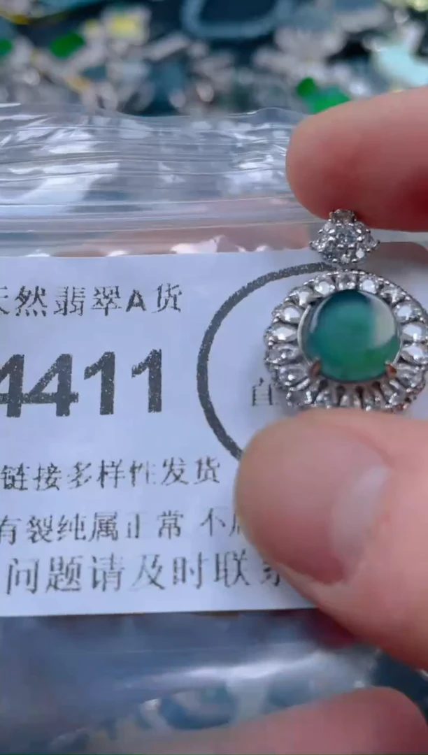 翡翠未镶嵌颈饰4411