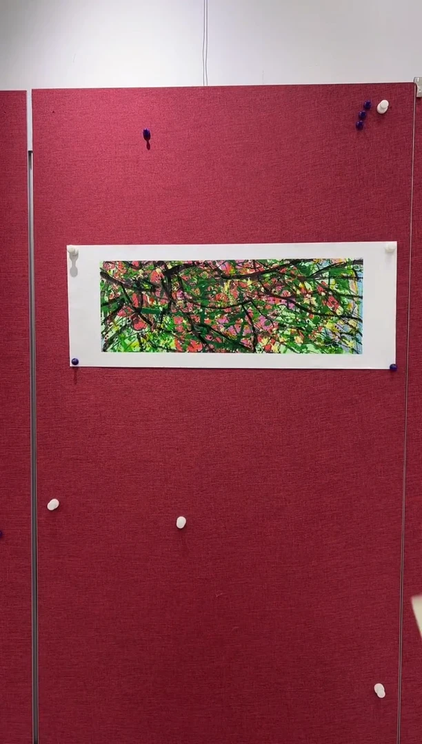 国画赵燮老师1.5pc藤萝国画作品