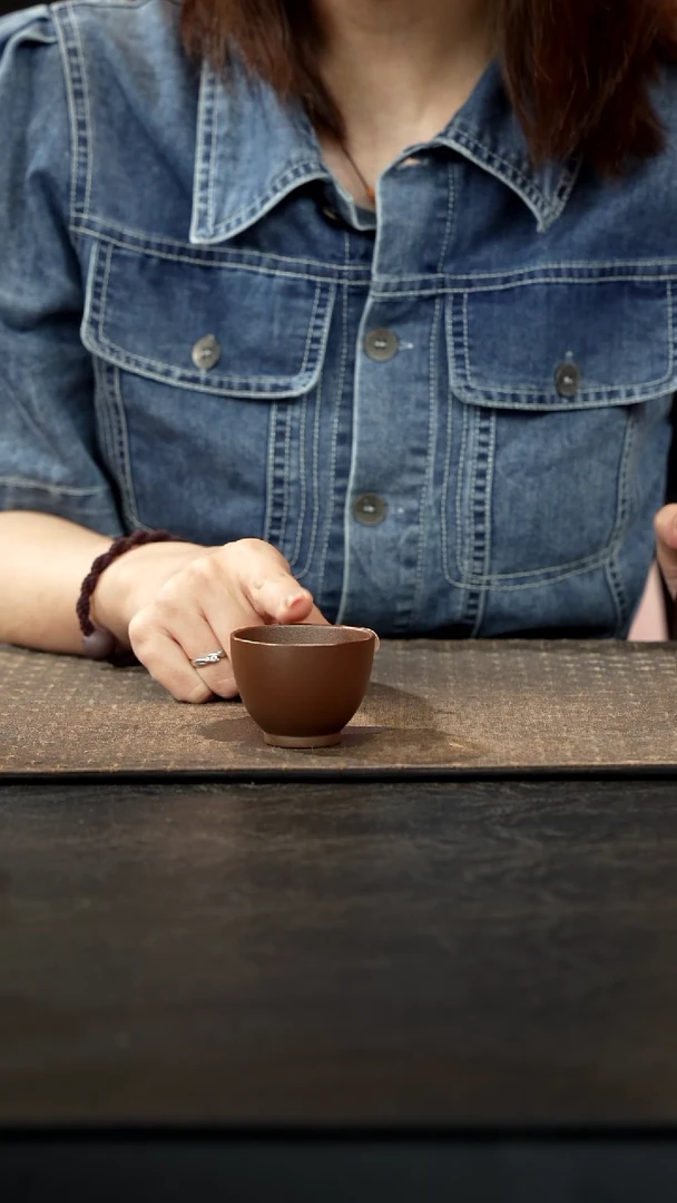 茶壶紫砂柴烧铃铛杯30cc紫泥