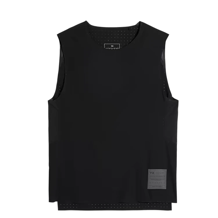 Y-3/Y-3（52-JN4885）黑色夏季轻薄网眼透气背心