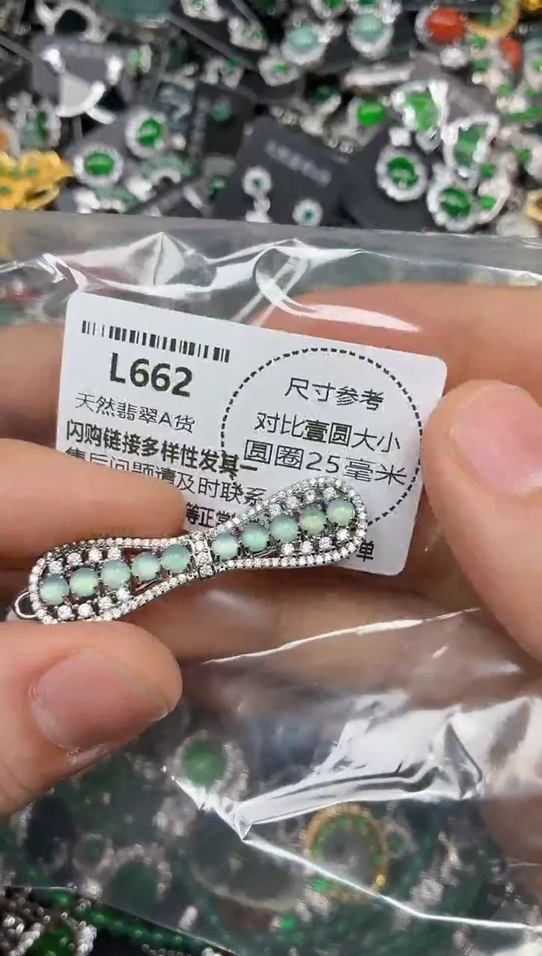 颈饰未镶嵌翡翠L662发夹
