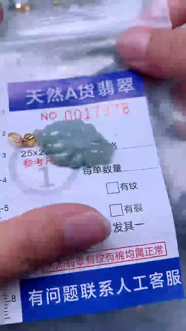 翡翠未镶嵌吊坠(不含链)1