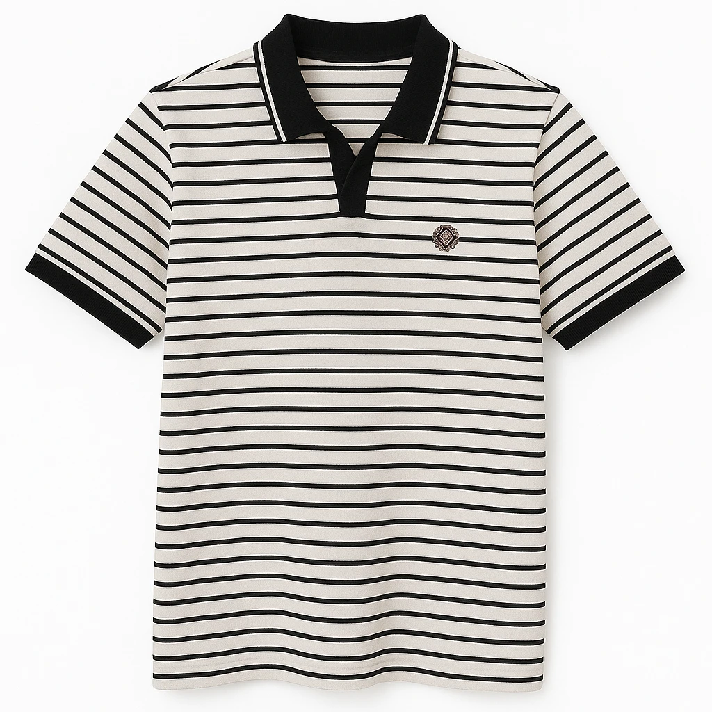 夏季男士高端质感翻领POLO衫简约轻商务百搭休闲男装913