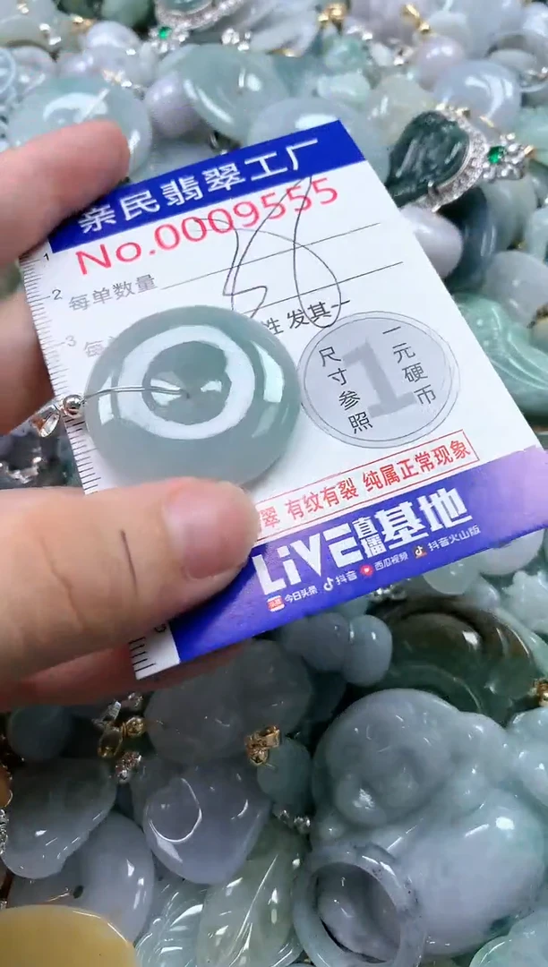 翡翠未镶嵌吊坠(不含链)9555