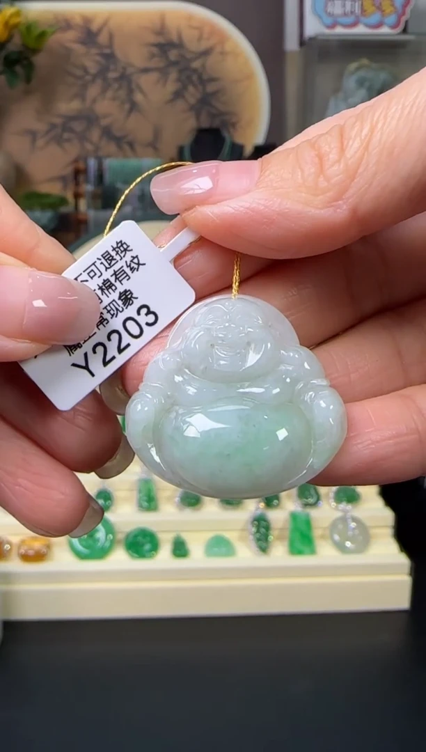 颈饰未镶嵌翡翠Y2203佛公福利价