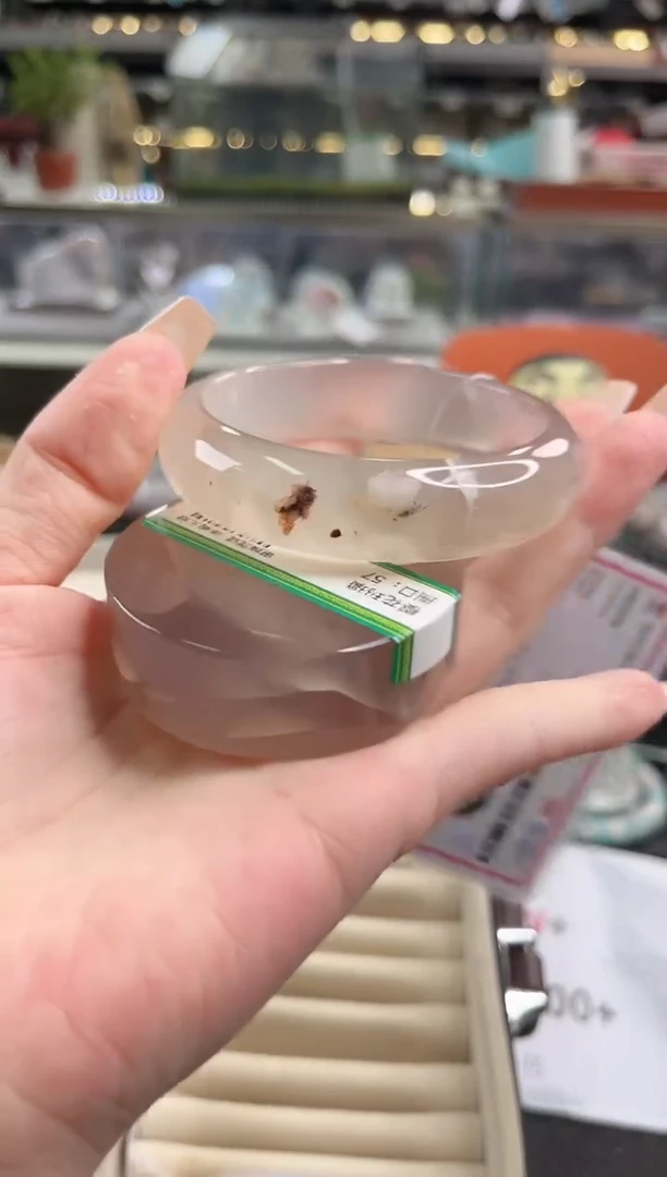 未镶嵌手镯石英质玉57圈口 （赠品镯心）365596