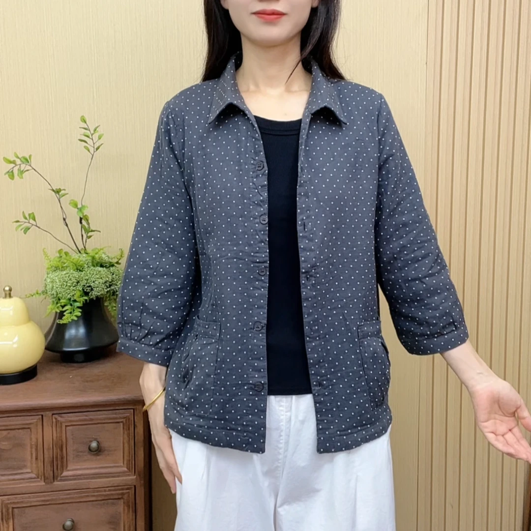 2025新款休闲宽松上衣开衫洋气显瘦减龄妈妈装时尚百搭