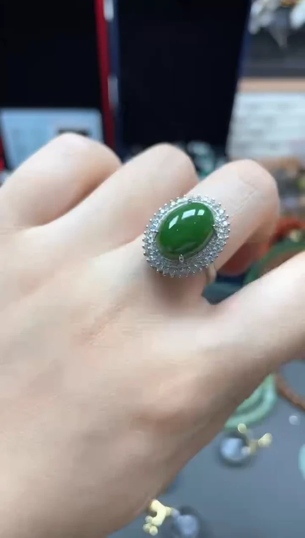 未镶嵌戒指和田玉（碧玉）多样性发货拍一发一