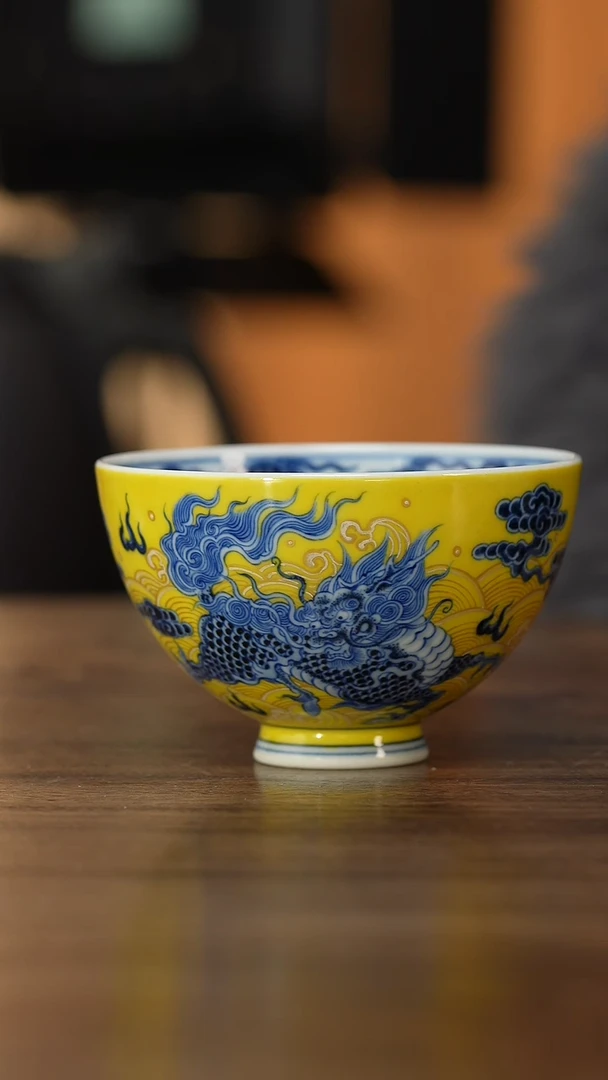 【闪购商品】水造 黄釉麒麟鸡心