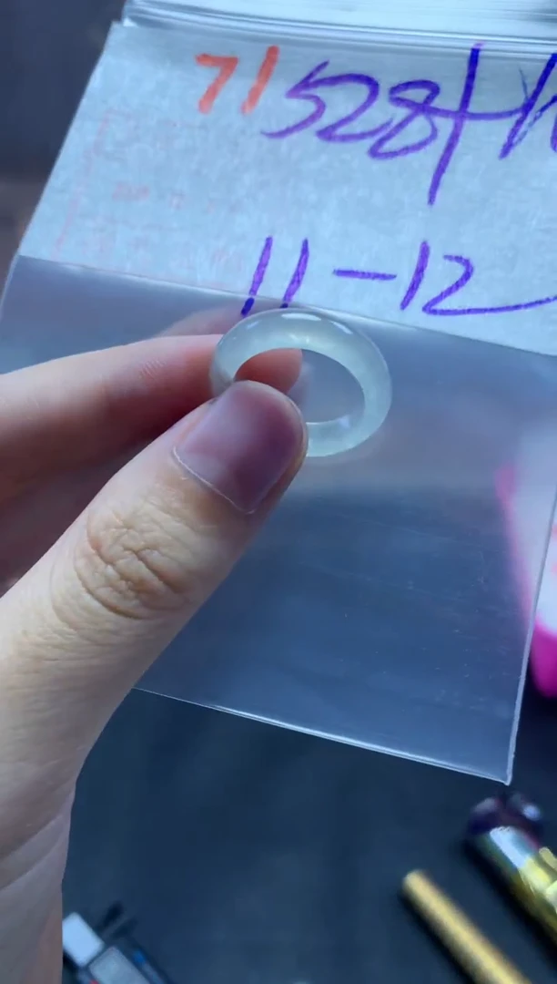 未镶嵌定制翡翠戒圈11-12#538毛货需精细抛光