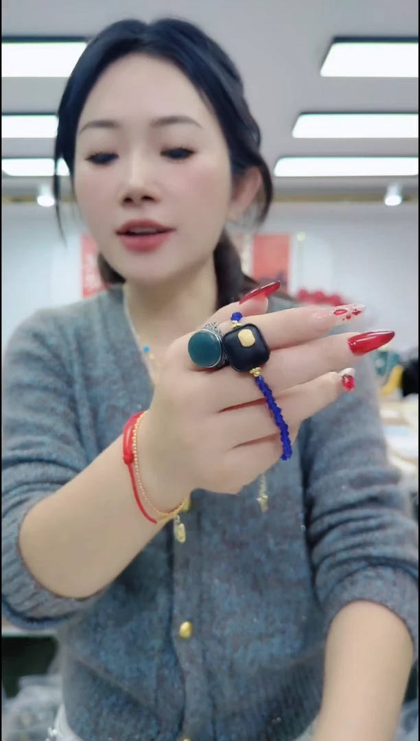 【闪购商品】尖晶石颈饰合金2224蓝手串