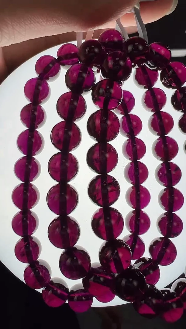 【闪购商品】石榴石手链未镶嵌B55 XL3029约8mm多样性发一件