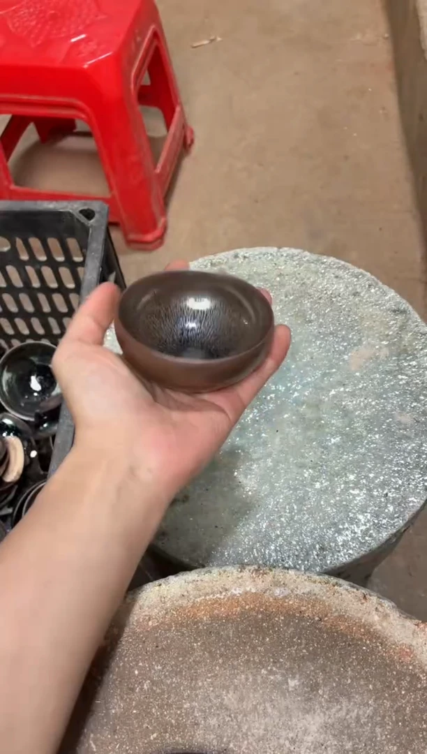 茶盏真柴烧建盏换点柴火