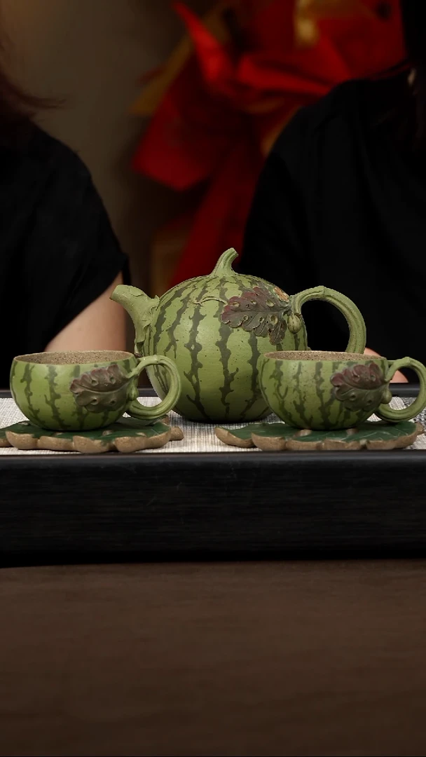 茶壶紫砂【P056】高西瓜  290c  GJF