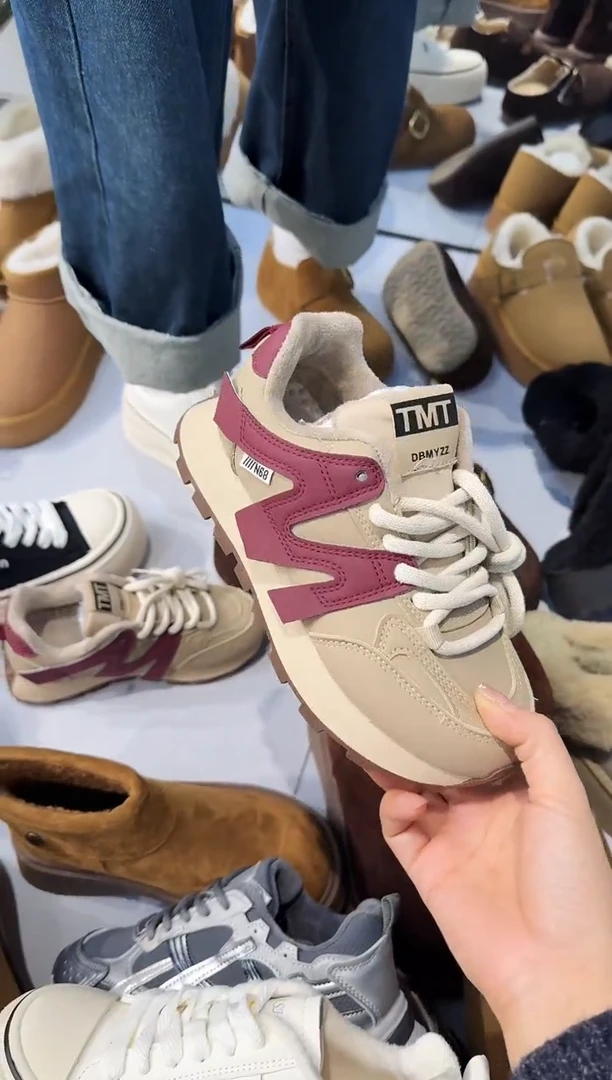 阿甘鞋加棉 2886-2 红色 35码