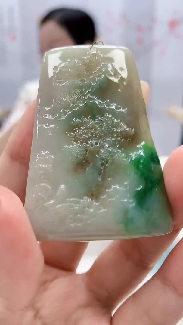未镶嵌定制翡翠4852xx-毛货挂件41