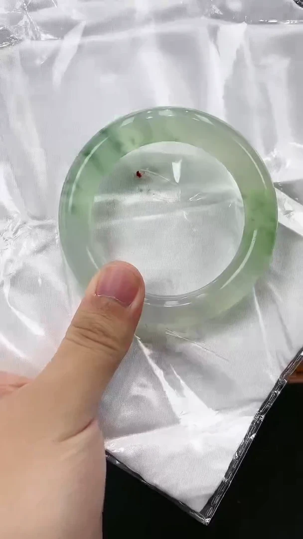 【闪购商品】砖雕s57 冰飘花圆条手镯 圈口56