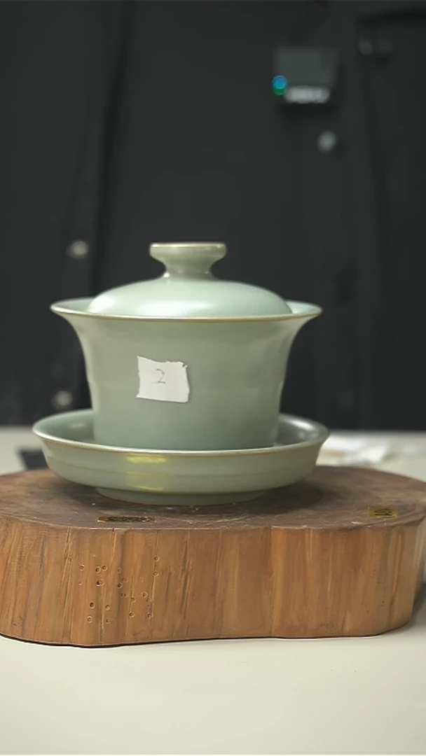 【闪购商品】君子汝瓷（福利）竹节盖碗02