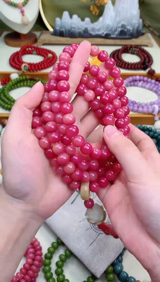 白玉菩提手串暮色蔷薇