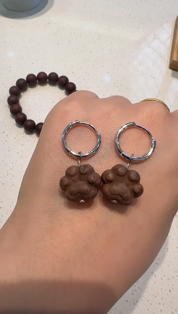 合香珠耳坠（桂花味）不退不换