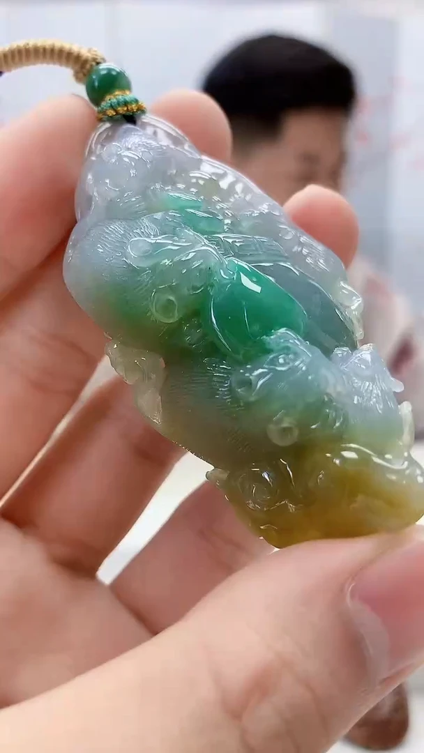 定制翡翠未镶嵌4917bb-毛货挂件86