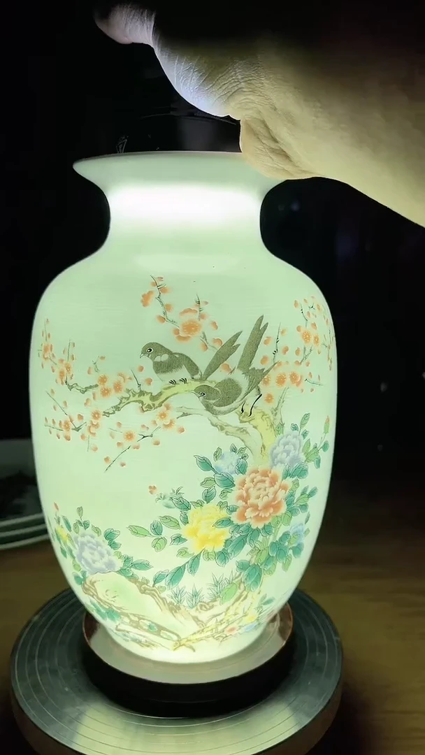 【闪购商品】瓷陶瓷花鸟瓶摆件