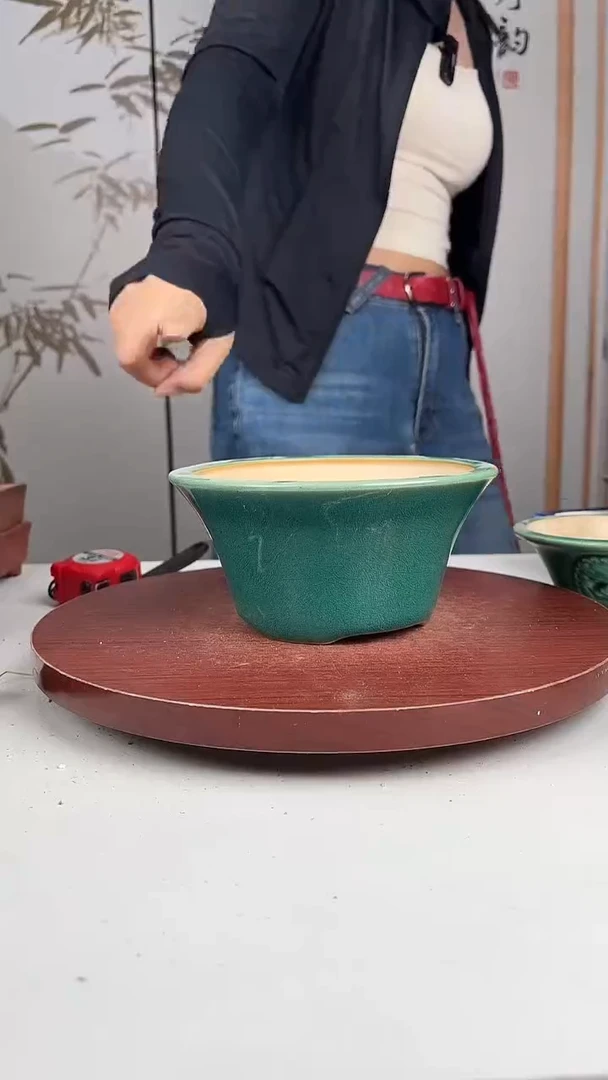 紫砂花盆浅草紫砂花盆