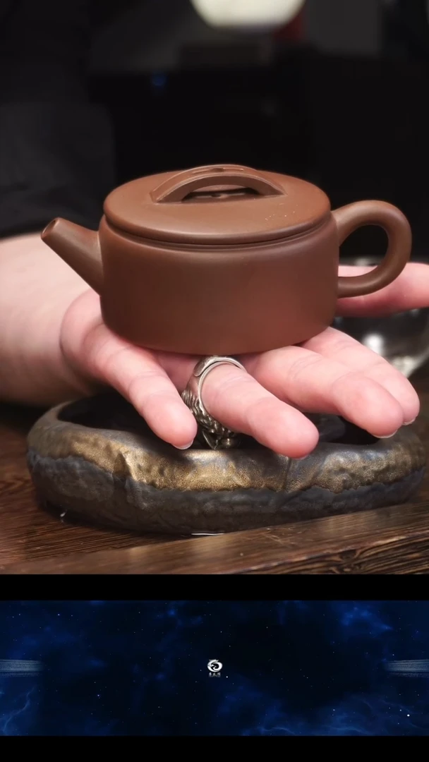 【闪购商品】紫砂茶壶老紫泥 汉瓦180cc CK