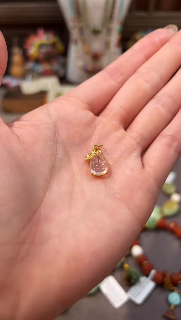 银S925镶嵌珠宝半成品水晶水晶配饰貔貅