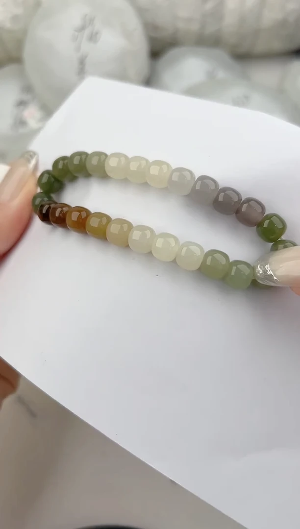 手链未镶嵌和田玉1色微差无瑕疵