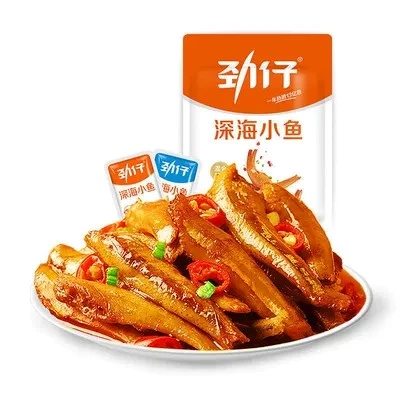 劲仔酱汁味小鱼酱汁味 60g(12g*5包)解馋零食