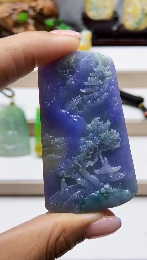 颈饰未镶嵌翡翠翡翠A货