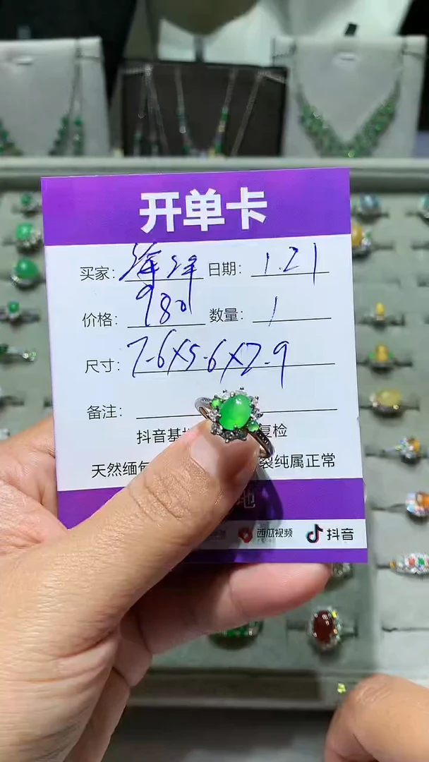 【闪购商品】翡翠耳饰未镶嵌 海洋骑士