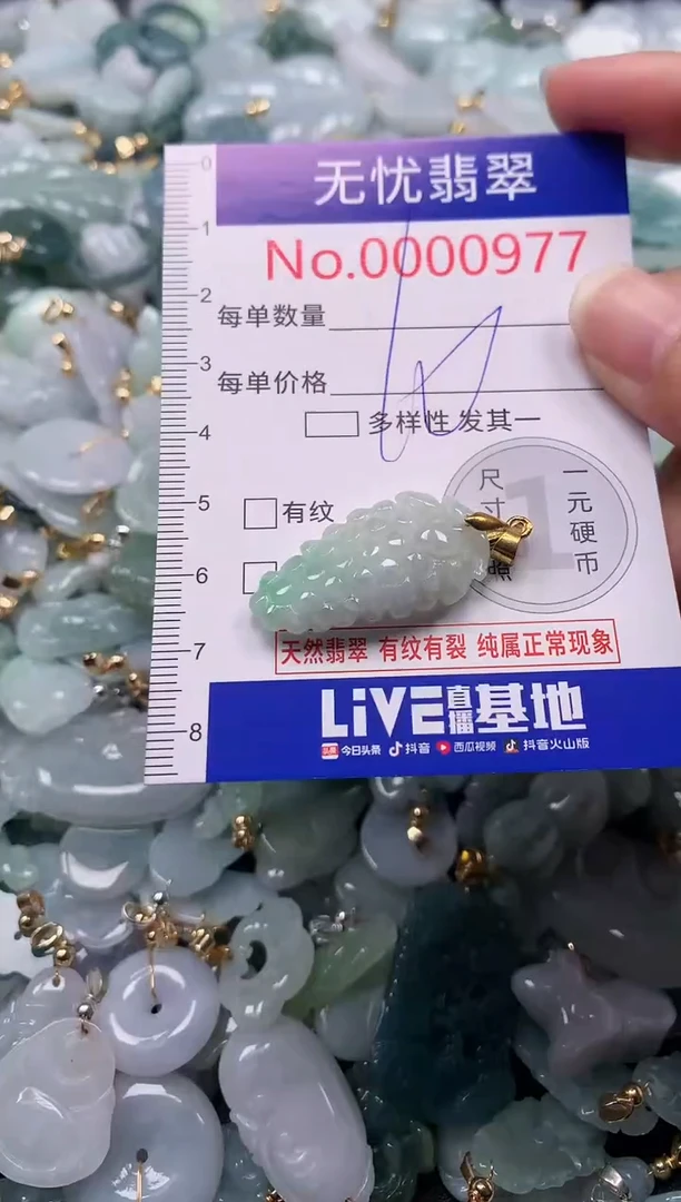 吊坠(不含链)未镶嵌翡翠977