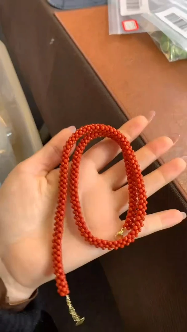 【闪购商品】玛瑙/玉髓项链未镶嵌南红玉米结项链