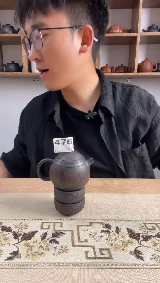 建水紫陶单壶放漏/A476