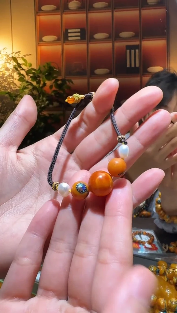 蜜蜡颈饰未镶嵌0010天然蜜蜡珠宝奇石