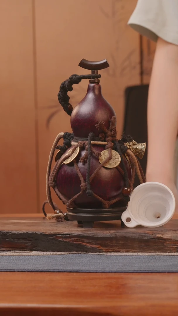 1259号精品大漆葫芦防腐防渗装水茶酒