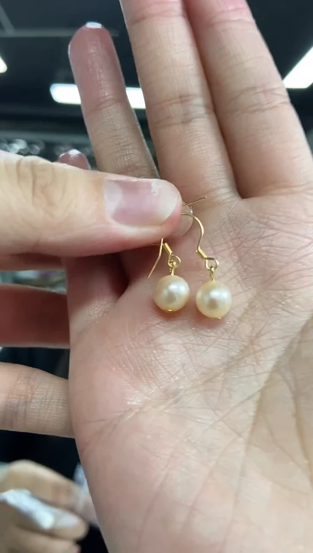 【闪购商品】淡水珍珠耳饰银S925镶嵌多样性发其一颜色微差