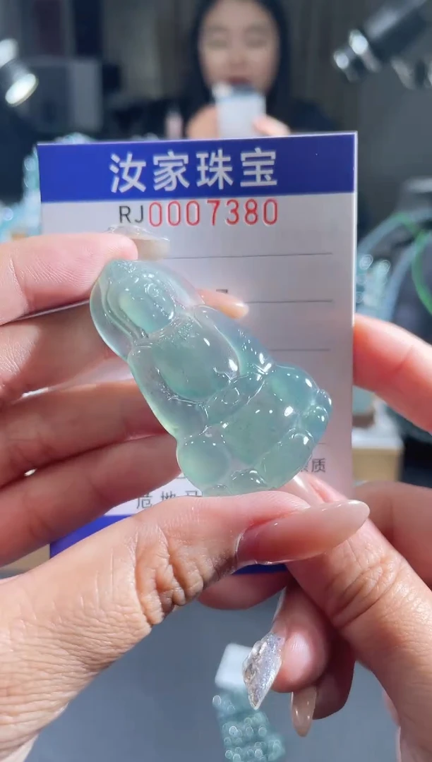 未镶嵌挂件翡翠7380