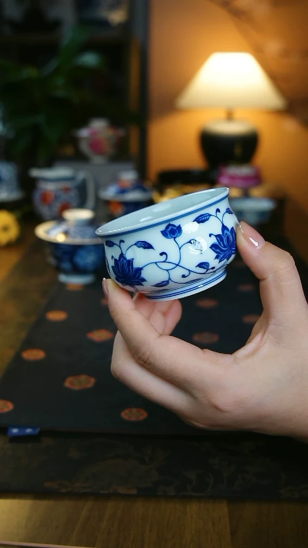 缠枝莲炉式杯111111