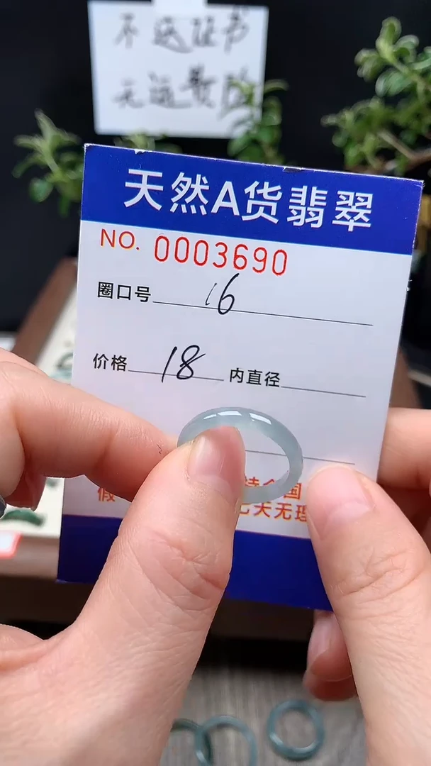 未镶嵌戒指翡翠16#