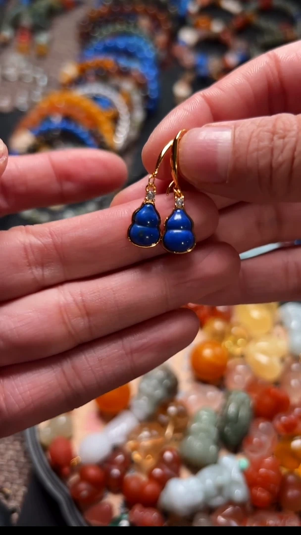 银S925镶嵌耳饰水晶耳饰