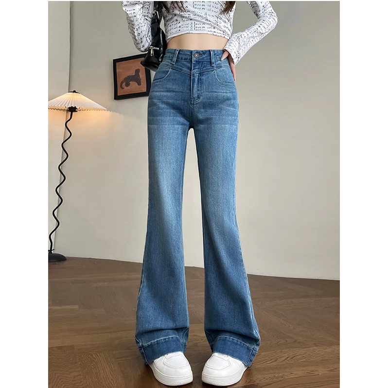 直播链接.2025新款秋冬宽边牛仔喇叭裤女