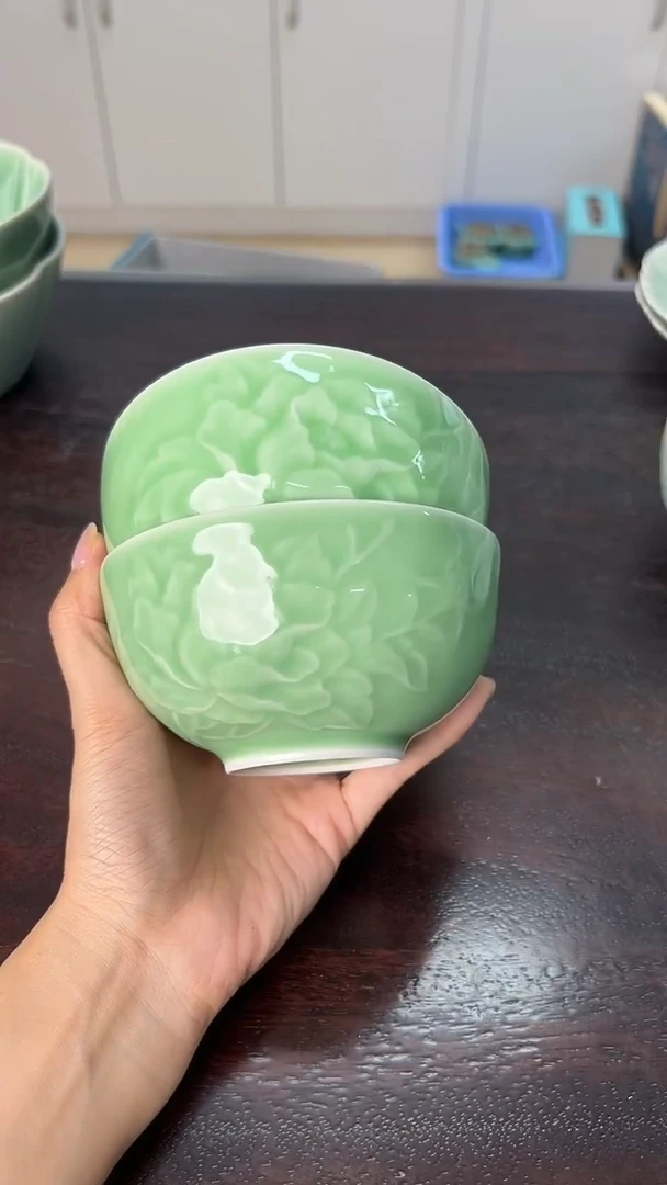 龙泉云间青瓷小米茶器