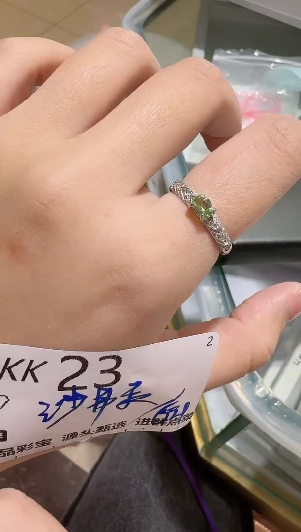 【闪购商品】石榴石戒指银S925镶嵌多样性发一KK23