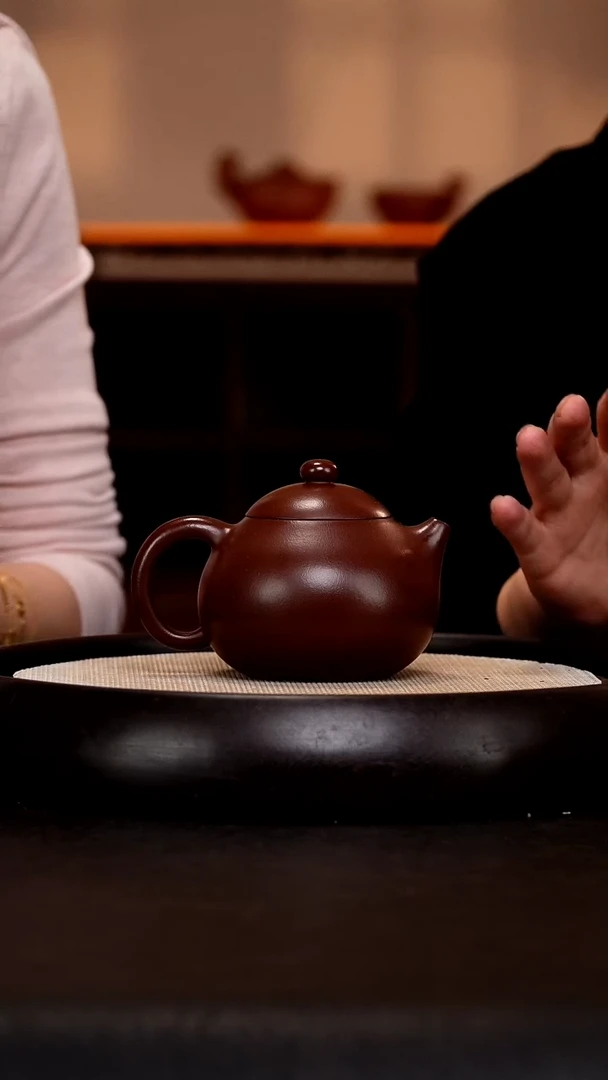 茶壶紫砂JMJ27 文旦 鹅蛋紫朱  330cc