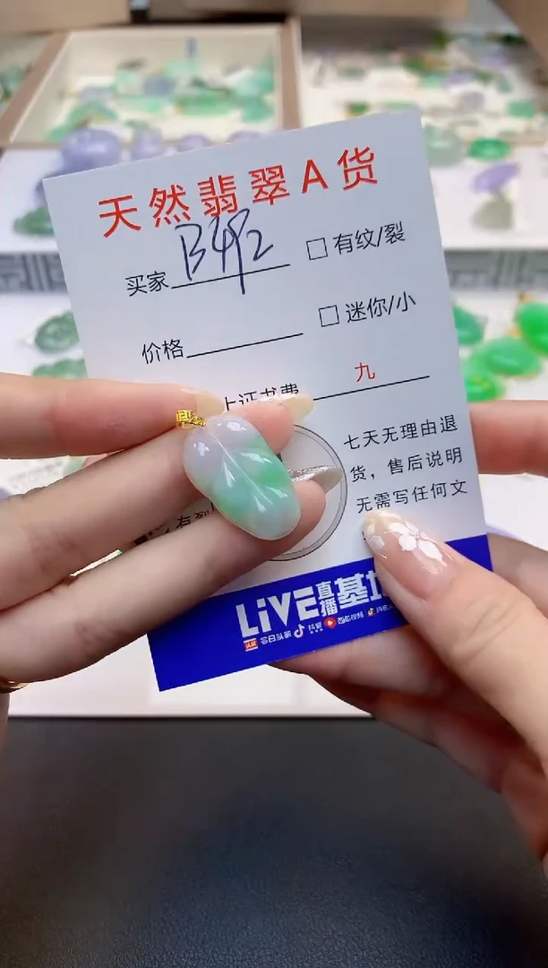翡翠18K金镶嵌颈饰11111111