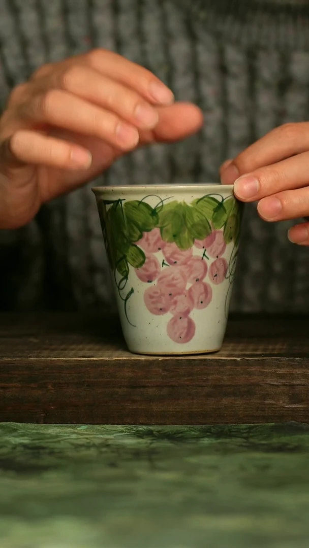 陶瓷青诗集手工手绘瓷器